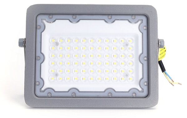 Faro proiettore Led 50W Grigio da esterno IP65 Bianco freddo 6500K Aigostar