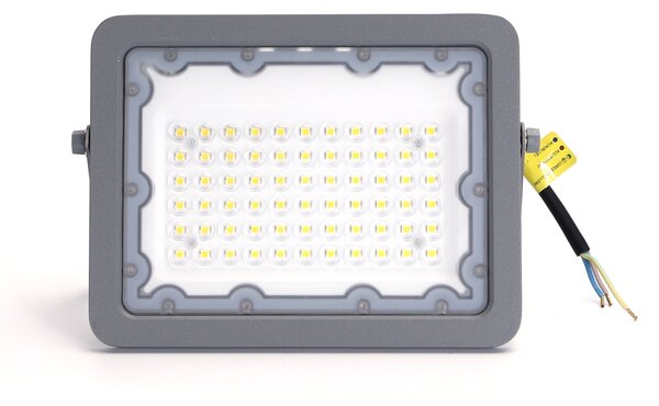 Faro proiettore Led 50W Grigio da esterno IP65 Bianco neutro 4000K Aigostar