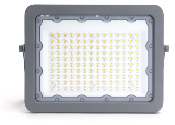 Faro proiettore Led 100W Grigio da esterno IP65 Bianco neutro 4000K Aigostar