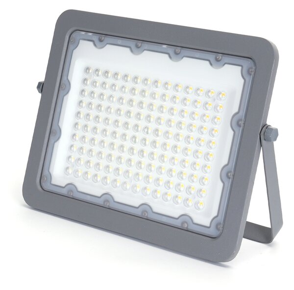Faro proiettore Led 100W Grigio da esterno IP65 Bianco neutro 4000K Aigostar