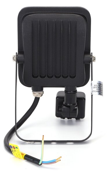 Faro proiettore Led 20W Nero da esterno IP65 Bianco freddo 6500K con sensore crepuscolare e di movimento Aigostar