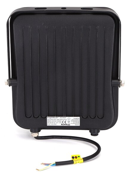 Faro proiettore Led 200W Nero da esterno IP65 Bianco freddo 6500K Aigostar