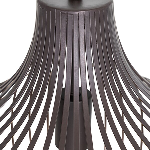 Lampada a sospensione moderna marrone 38 cm - Saffira