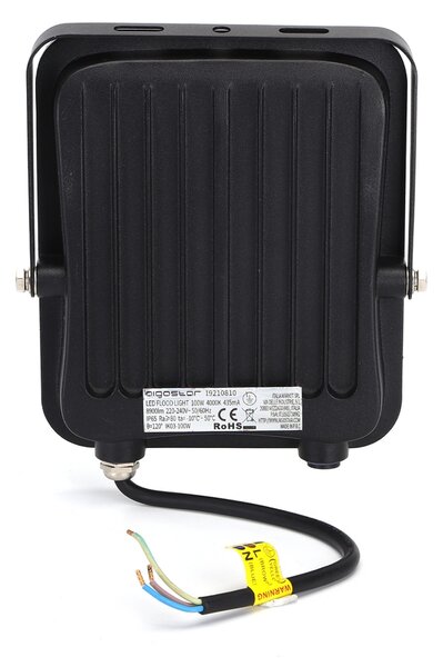 Faro proiettore Led 100W Nero da esterno IP65 Bianco neutro 4000K Aigostar