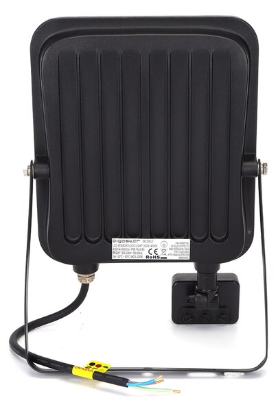 Faro proiettore Led 100W Nero da esterno IP65 Bianco neutro 4000K con sensore crepuscolare e di movimento Aigostar