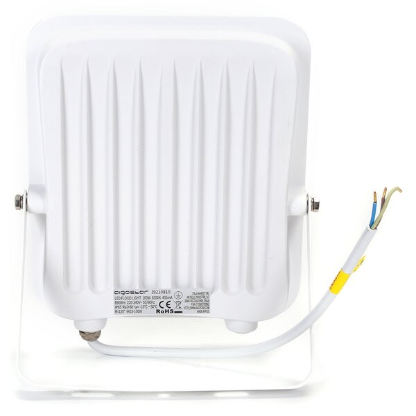 Faro proiettore Led 100W Bianco da esterno IP65 Bianco freddo 6500K Aigostar