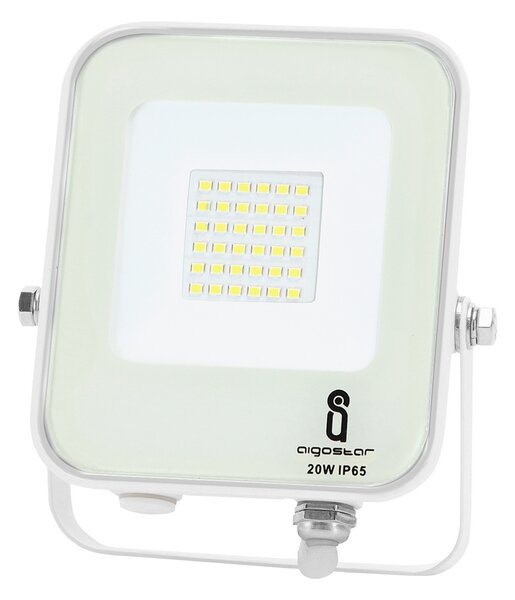 Faro proiettore Led 20W Bianco da esterno IP65 Bianco freddo 6500K Aigostar