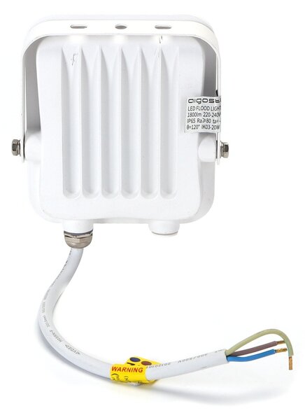 Faro proiettore Led 20W Bianco da esterno IP65 Bianco freddo 6500K Aigostar