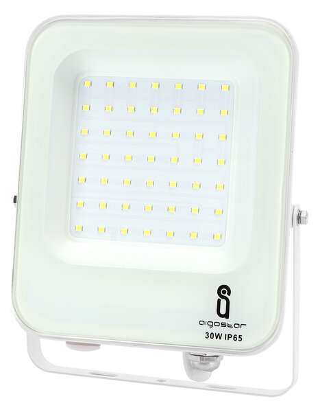 Faro proiettore Led 30W Bianco da esterno IP65 Bianco freddo 6500K Aigostar