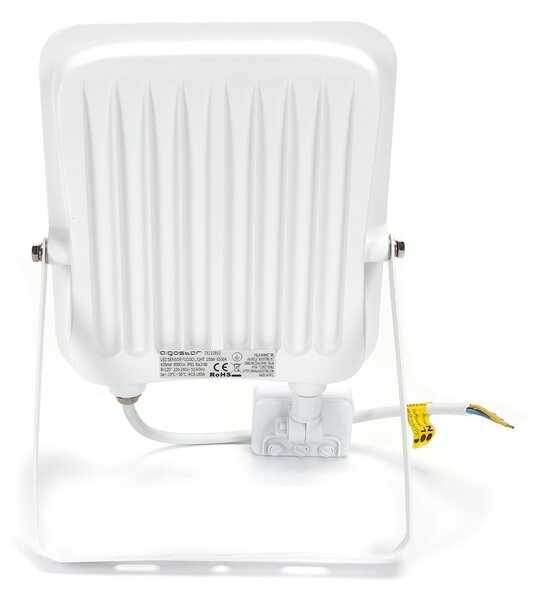 Faro proiettore Led 100W Bianco da esterno IP65 Bianco freddo 6500K con sensore crepuscolare e di movimento Aigostar