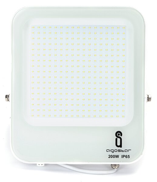 Faro proiettore Led 200W Bianco da esterno IP65 Bianco freddo 6500K Aigostar