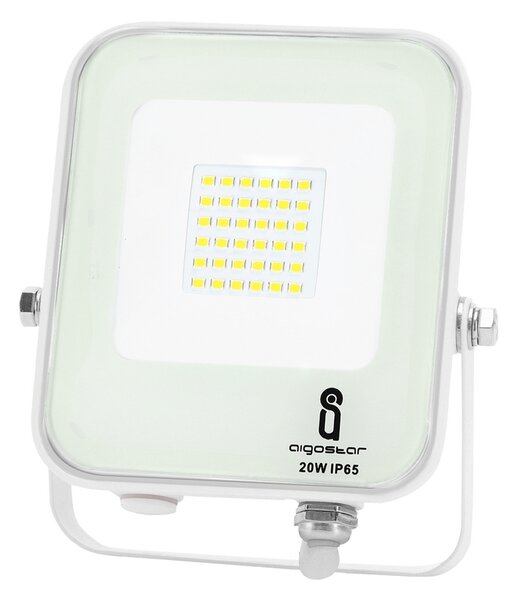 Faro proiettore Led 20W Bianco da esterno IP65 Bianco neutro 4000K Aigostar