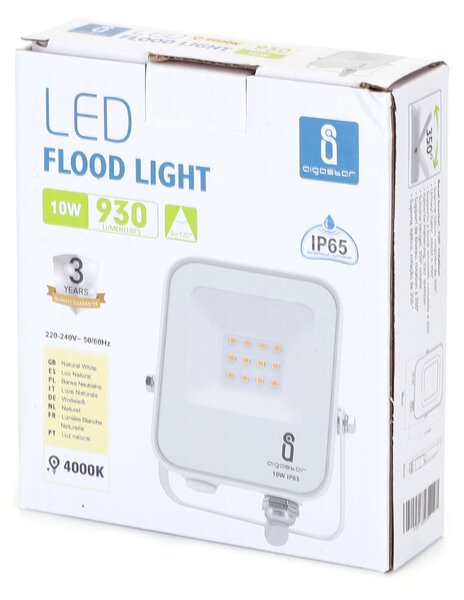 Faro proiettore Led 10W Bianco da esterno IP65 Bianco neutro 4000K Aigostar