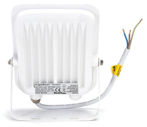 Faro proiettore Led 30W Bianco da esterno IP65 Bianco neutro 4000K Aigostar