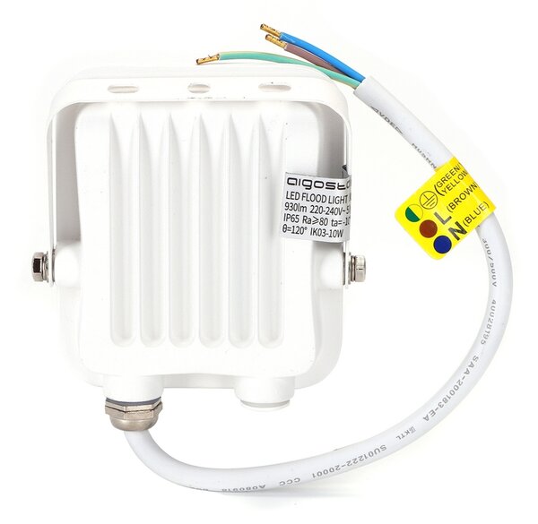 Faro proiettore Led 10W Bianco da esterno IP65 Bianco neutro 4000K Aigostar