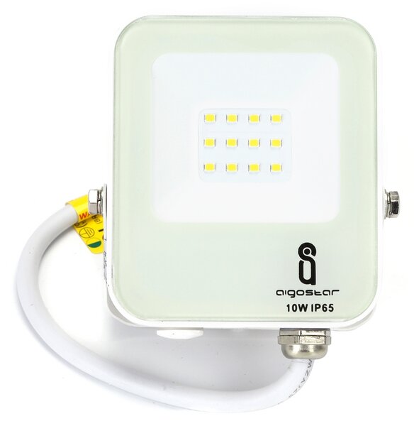 Faro proiettore Led 10W Bianco da esterno IP65 Bianco neutro 4000K Aigostar