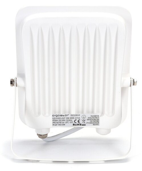 Faro proiettore Led 50W Bianco da esterno IP65 Bianco neutro 4000K Aigostar