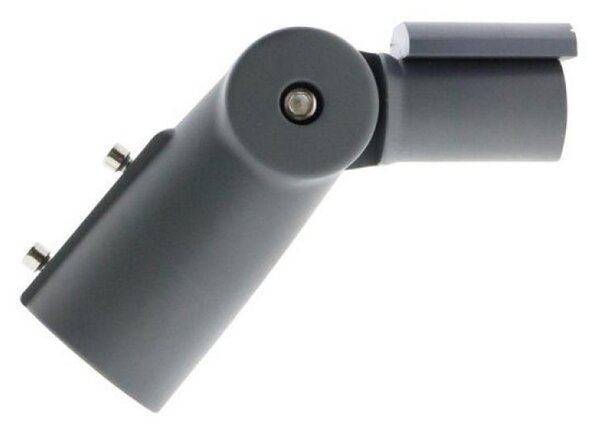Braccio di supporto a snodo per lampione 24cm Grigio M LEDME
