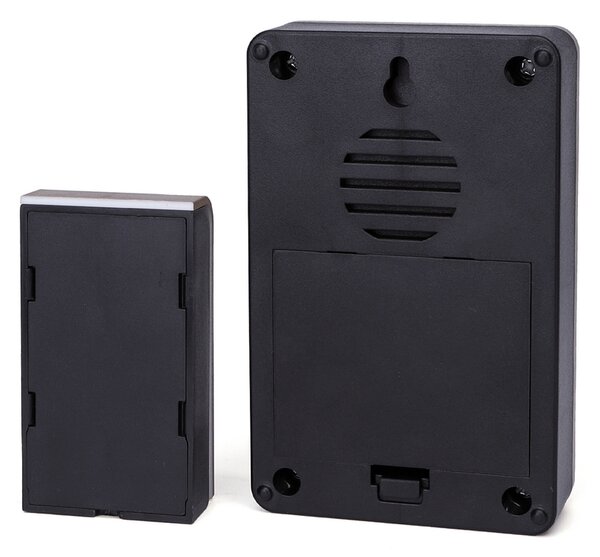 Campanello senza fili Aigostar da esterno a batteria 1 pulsante e 2 riceventi colore nero e oro