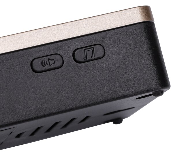 Campanello senza fili Aigostar da esterno a batteria 1 pulsante e 2 riceventi colore nero e oro