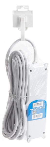 Ciabatta multipresa elettrica 3 posti con cavo da 5m – 3 Prese Schuko+Bipasso Aigostar