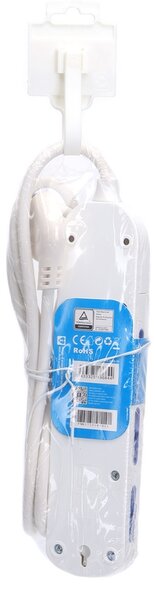 Ciabatta multipresa elettrica Slim 6 posti con cavo da 1,5m – 6 Prese Bipasso Aigostar