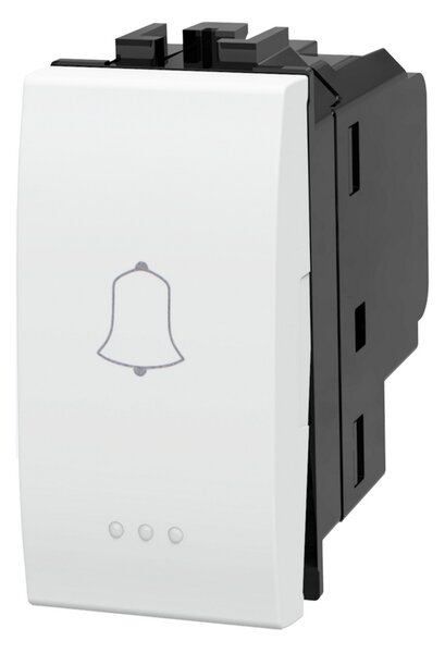 Pulsante Campanello 16A bianco compatibile anche con BTicino Livinglight