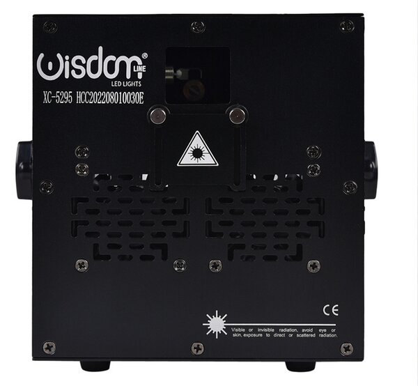 Proiettore laser 5W DMX RGB Proiezione luce immagini scenografiche Wisdom