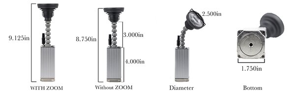 Faretto Bullet Pin Spot a batteria 10W Wisdom