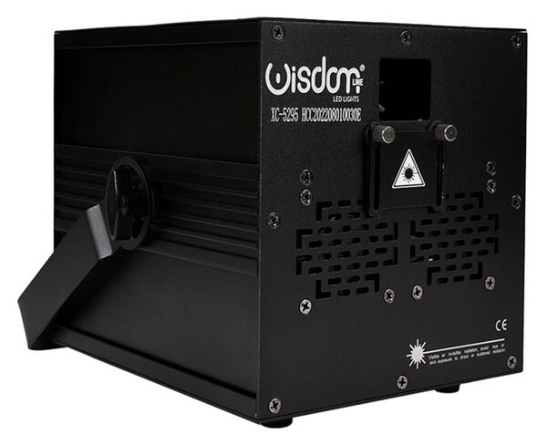 Proiettore laser 5W DMX RGB Proiezione luce immagini scenografiche Wisdom