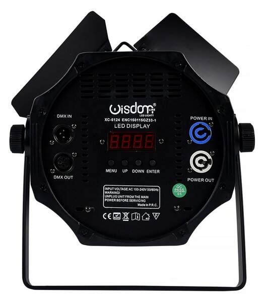 Faro teatrale PC Led COB 200W DMX 3200 – 6000K con alette Wisdom