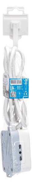 Ciabatta multipresa elettrica 3 posti con cavo da 1,5m – 1Presa Schuko + 2 Bipasso Aigostar