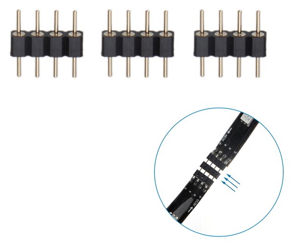Striscia Led Smart 5V 36W 4×0,5 metri WiFi RGB luce regolabile e dimmerabile con telecomando Aigostar