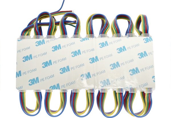 Moduli Led SMD 12V 1W 3 Led IP68 catena 20pz per insegne pubblicitarie RGB M LEDME