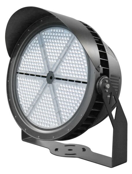 Faro proiettore Led 600W Nero da esterno IP65 Bianco freddo 6000K M LEDME