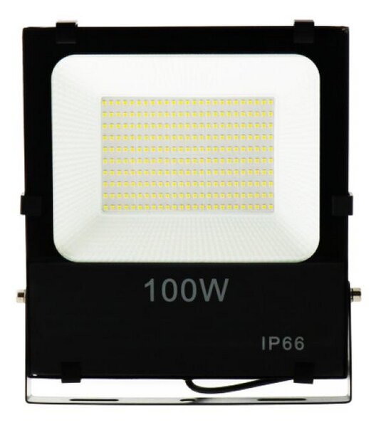 Faro proiettore Led 100W Nero da esterno IP65 Bianco Freddo 6000K M LEDME