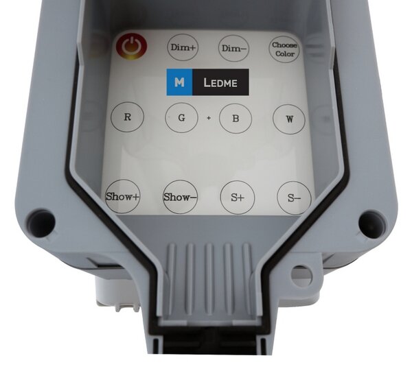 Controller RGB + W due fili per faretti PAR56 IP68 per piscina con telecomando M LEDME