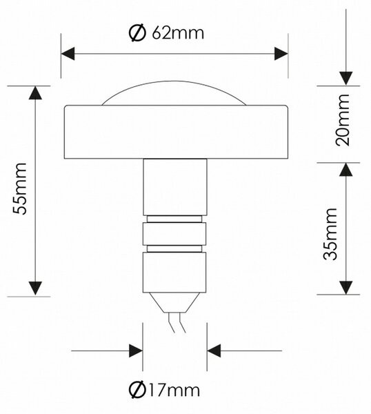 Faretto Led per piscina Minipool 7W IP68 Bianco freddo 5000K M LEDME