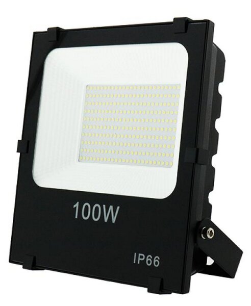 Faro proiettore Led 100W Nero da esterno IP65 Bianco Freddo 6000K M LEDME