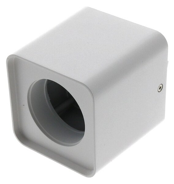 Portafaretto fisso per faretto Cobfix 10W da superfice 105x105mm Bianco Quadrato 1 posto M LEDME