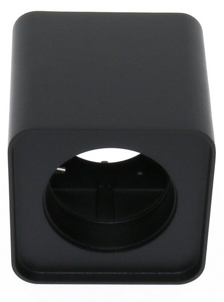 Portafaretto fisso per faretto Cobfix 10W da superfice 105x105mm Nero Quadrato 1 posto M LEDME