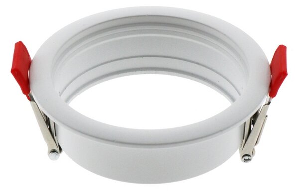 Portafaretto fisso per faretto Cobfix 10W da incasso diametro 84mm Bianco Rotondo 1 posto M LEDME