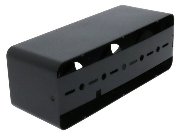 Portafaretto fisso per faretto Cobfix 10W da superfice 295x110mm Nero Rettangolare 3 posti M LEDME