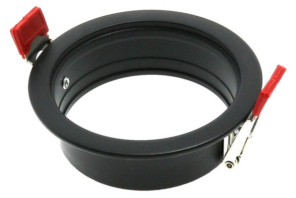 Portafaretto fisso per faretto Cobfix 10W da incasso diametro 84mm nero Rotondo 1 posto M LEDME