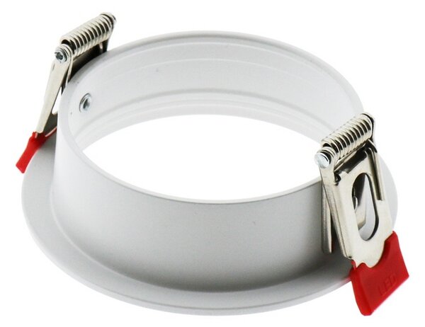 Portafaretto fisso per faretto Cobfix 10W da incasso diametro 84mm Bianco Rotondo 1 posto M LEDME
