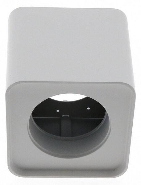 Portafaretto fisso per faretto Cobfix 10W da superfice 105x105mm Bianco Quadrato 1 posto M LEDME