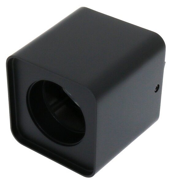 Portafaretto fisso per faretto Cobfix 10W da superfice 105x105mm Nero Quadrato 1 posto M LEDME