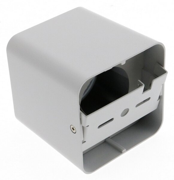 Portafaretto fisso per faretto Cobfix 10W da superfice 105x105mm Bianco Quadrato 1 posto M LEDME