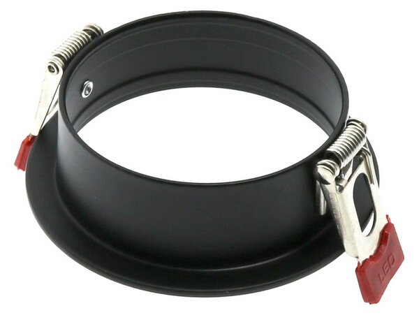 Portafaretto fisso per faretto Cobfix 10W da incasso diametro 84mm nero Rotondo 1 posto M LEDME