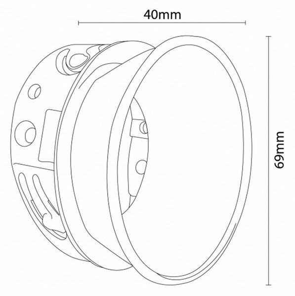 Anello di finitura Oro per faretto Cobfix 10W M LEDME